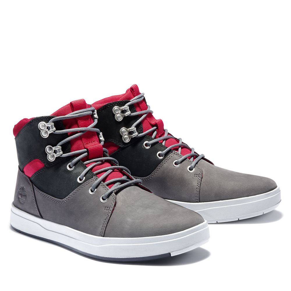 Timberland Mens Chukka Boots Davis Square - Grey - India ZV7413569